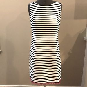 Black and White stripe A-line shift